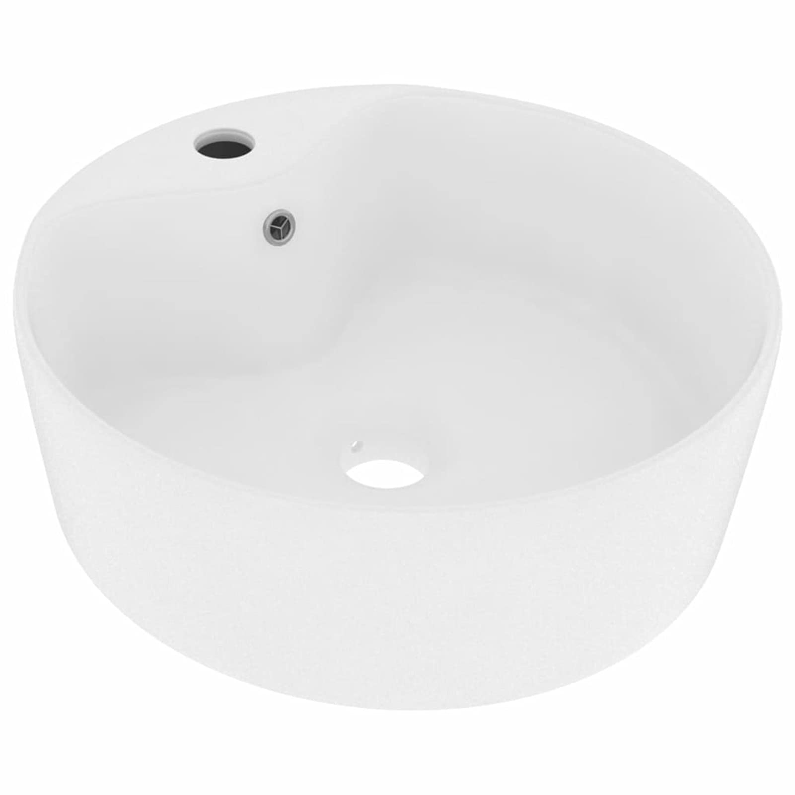 ShGaxin Lavabo Lujo con rebosadero cerámica Blanco Mate 36x13 cm, Fregadero, Lavabo Baño, Lavamanos Baño, Lavatorio Casa De Banho, Mueble Lavabo sobre Encimera