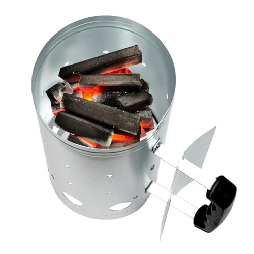 ycezw Cubo de encendido de carbón vegetal, cubo de carbón para barbacoa | Esfuerzo: experimenta una combustión rápida con el