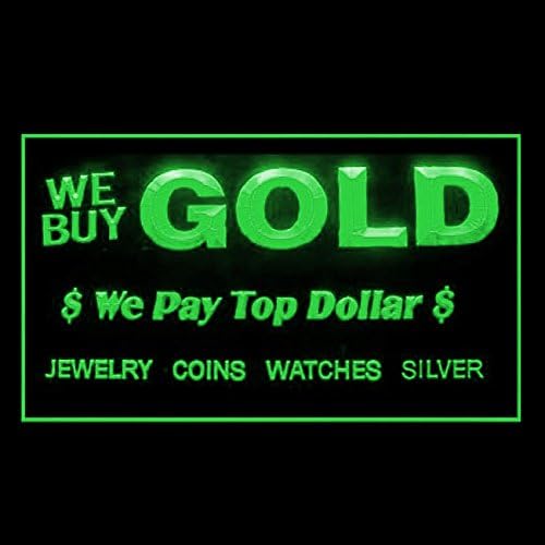 190223 We Buy Gold Pay Dollar Jewelry Conis Watches Display LED Light Neon Sign