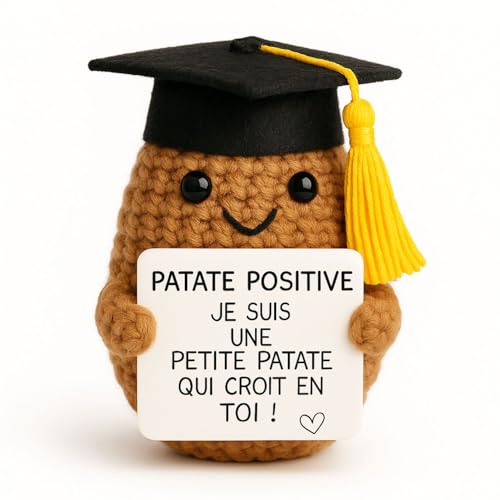Patate Studieuse© | Idee Motivation Etudiant | Cadeau Original Eleve | Focus Ecole Bac Examen | Fete Diplome Etude | Enfant Fille Garcon Ado | Deco Chambre...
