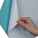 Relaxdays Filzpinnwand, 6 Stück, Selbstklebende Sechsecke aus Filz, HxBxT: 26x30x0,9 cm, Filzwand inkl. Pinnnadeln, 6er Set Blau