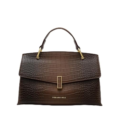 Bolso tote mediano con diseño de cuero vegano elegante miniatura 1