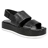 VIA SPIGA Women's V-Gabourey2 City Sandals, Black, 8