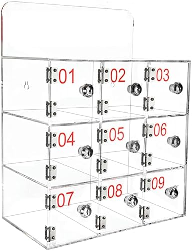 Caja para teléfonos con llave y frontal transparente que optimiza la seguridad en oficinas