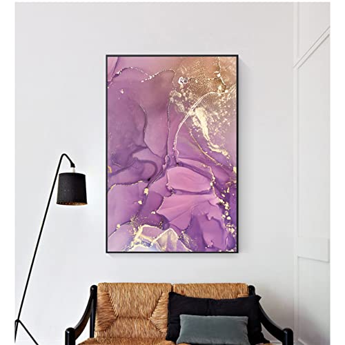 Peinture Marbre Abstrait Toile Fine Décoration Murale