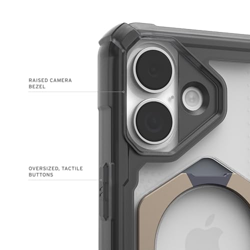 Image of Urban Armor Gear UAG Plasma XTE Magnetic Compatible & Kickstand, Rugged Shockproof Anti-Slip Military Grade Protective Case /Cover Designed for iPhone 17 (2025) - Ash /Titanium