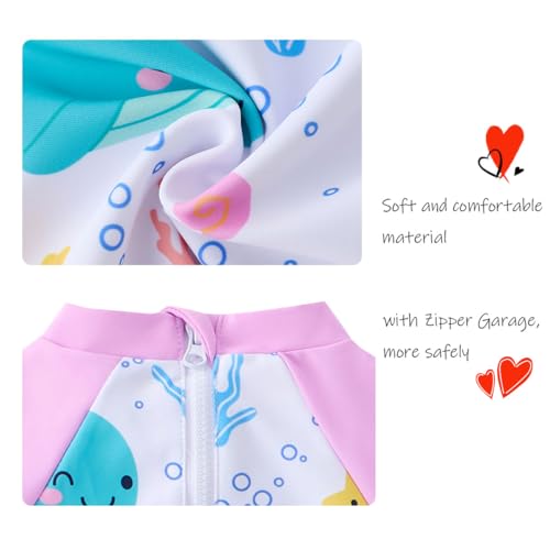 Image of UMELOK Baby Girl Swimsuit Infant UPF 50+ Bathing Suit Size Months