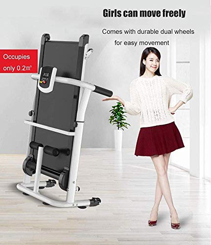 Caminadora plegable 4 en 1 mecánica para fitness portátil miniatura 4