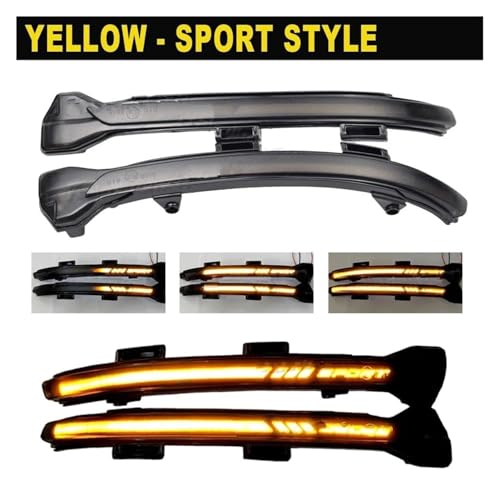 Indicador espejo lateral dinámico con acabado premium para Golf R 6