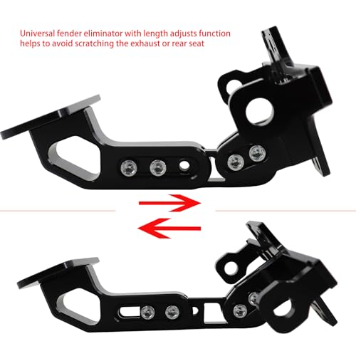 Image of Universal Motorcycle License Plate Bracket Fender Eliminator Kit Universal Motorcycle Tail Tidy Motorcycle License Plate Holder Mount