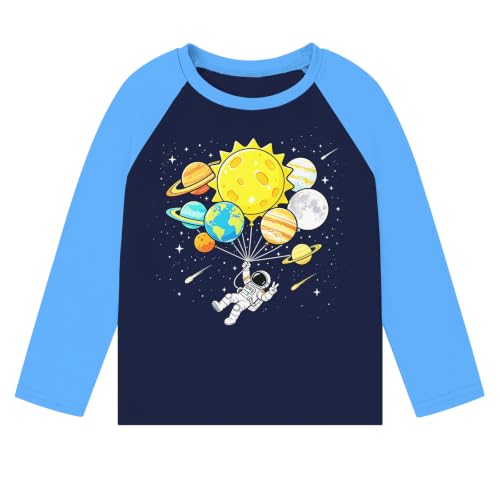 Image of Boys Construction Long Sleeve Raglan T-Shirt for 2-6 Years | Casual Tee For School, Holiday, Playdates Outdoor Trips, Cool Shirt for Truck-Loving Toddlers