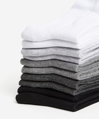 JAMES FIALLO Men's 6 Pack Lightweight & Versatile Quarter Socks, Ideal for Casual & Everyday Wear Size 9-11 & 10-134