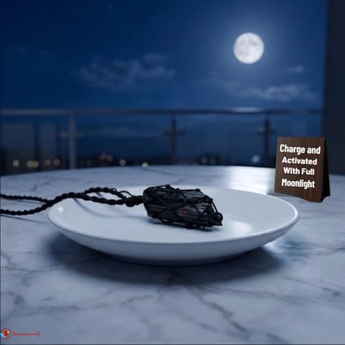 Image of REMEDYWALA Charged Energized Raw Stone Thread Cage Wrapped Pendant | Raw Stone Thread Cage Wrapped Pendant for Women and Men