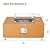 36" Outdoor Propane Fire Pit Table, 50000BTU Fire Table with Wind Guard, 11LBs Glass Beads & Rain Cover, Patio Heater with Anti-Rust Coating, Stainless Steel Gas Fire Pits for Outside Patio,Yellow