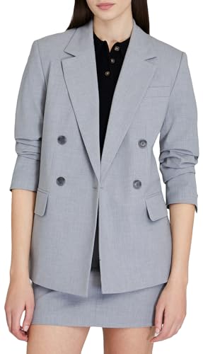 Club Monaco Women's Women's Lightweight Wool Double Breasted Relaxed Blazer