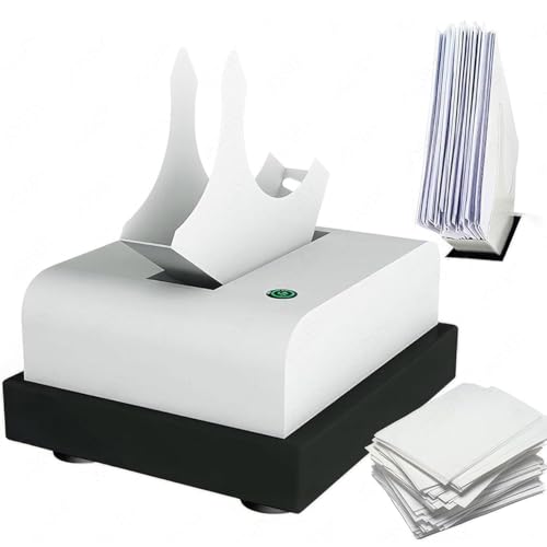 Vdniduir Tabletop Paper Jogger, 20W A4/B5/A6 Automatic Paper Shaking Machine, Remove Paper Scraps, for Banks, Printing Plants