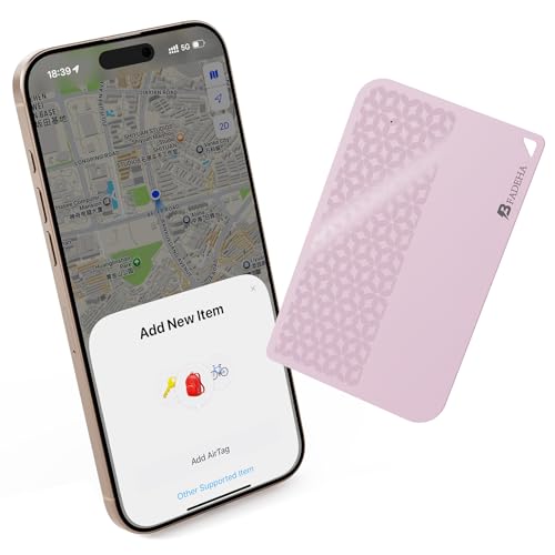 Image of 2026 [Apple MFi Certified] (iOS Only) Bluetooth Air Tracker Tag Smart Card for Apple Find My iPhone Wallet GPS Tracker, 5-10 Years Staying Power, Keys Finder and Item Locator for Keys, Bags, Passport