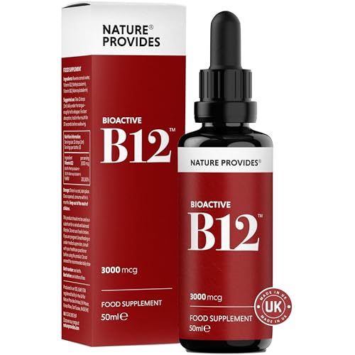 Nature Provides B12 Liquid Methylcobalamin Adenosylcobalamin 3000mcg 50ml