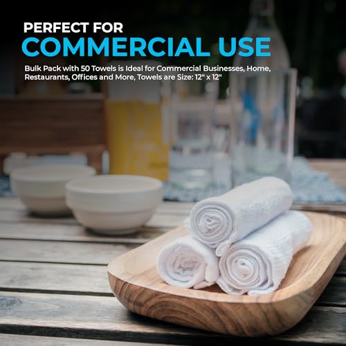 Simpli-Magic 79171 Terry Cleaning Cloths, 12\"x12\", White, 50 Pack - Thumbnail 4