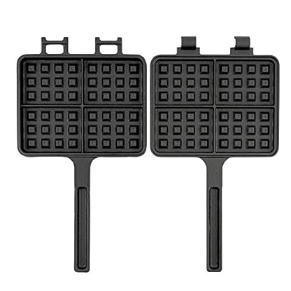 BBQ-Toro Waffeleisen | Sandwicheisen mit 2 Stielen, 19 x 15 cm | Waffle + Pie Iron | rechteckige Doppelform aus Gusseisen, bereits eingebrannt | Waffelmaker, Waffeleisen aus Gusseisen, Sandwichmaker – Bild 5