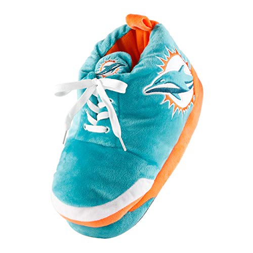 Image of FOCO Mens NFL Team Logo Plush Oversized Sneaker Slippers