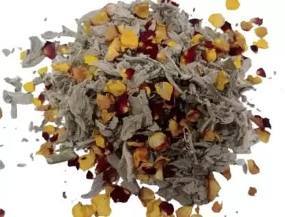 BAKA Indian Sage Leaves for Smudging Reiki Removes Energy Blocks (Plain SAGE) Sage (100gm)