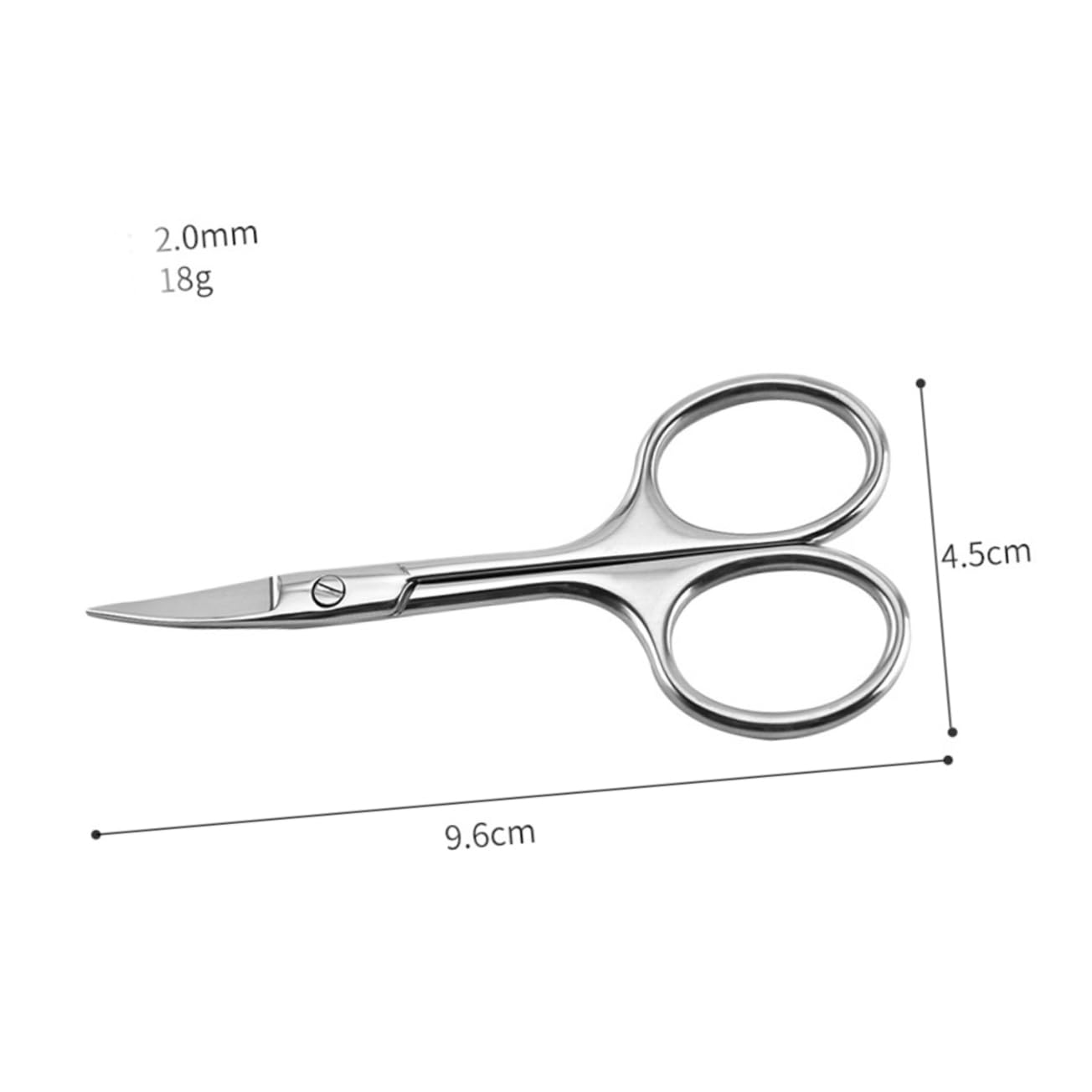 IWOWHERO Men's Grooming Kit 4pcs Stainless Steel Beard Scissors Mustache Trimmer Precision Shears Random