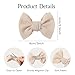 Choicbaby 6 PCS Baby Hair Clips 3” Fabric Girl Hair Bows Baby Barrettes Accessories with Alligator Clips for Toddlers Kids Infant