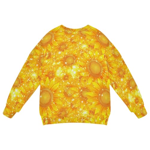 JUNZAN Beautiful Sunflowers Kids Boys Pullover Hoodie Crewneck Tops Clothing Shirts Athletic 4T2