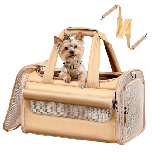 A4Pet, trasportino per animali domestici, 45 x 24 x 28 cm, approvato dalle compagnie aeree, borsa da viaggio per cani e gatti di piccola taglia, morbida trasportino per cani sotto i 7 kg, trasportino