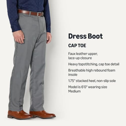 Image of Amazon Essentials Men's Cap Toe Lace Up Ankle Dress Boots