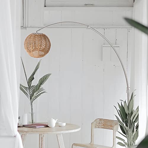 Koolouispoper Lampshade For Cover Table Lamp Rattan Lamp Pendant Light Vintage Hanging Lighter Cafe Restaurant Home Decor Retro Lampshade thumb #5