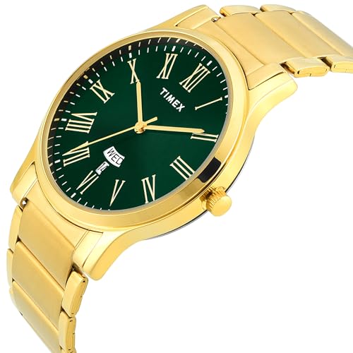 Image of TIMEX Analog Watch for Man with Round Dial & Water Resistant Men's Wrist Watches