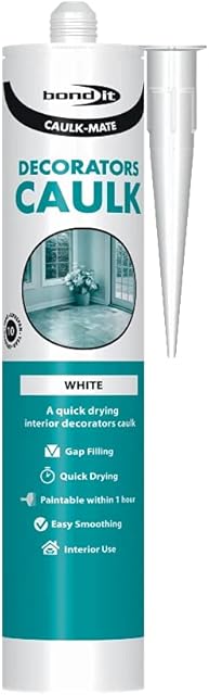 DECORATORS CAULK WHITE NEW IMPROVED 60 MINUTE FORMULA.