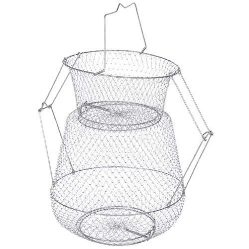 Filet de pêche pliable en métal ULTECHNOVO, stockage durable poissons et homards
