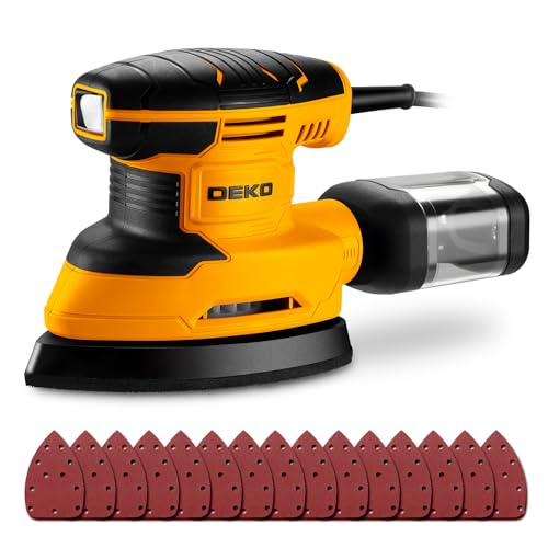 DEKOPRO Ponceuse Triangulaire 180W - Ponceuse Electrique 13000 RPM avec...