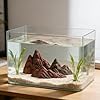 TUESMEILL Miniature Mountain Landscape, Aquarium Mountain Diorama Kit, Mini Mountain Figurine for DIY Craft Fish Tank Landscape Decorations Garden Ornament, Pack of 3 #1