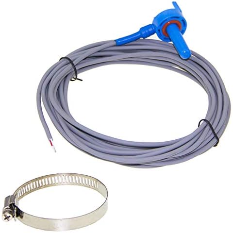 SZHY-LINK 520272 Pool 7790 Temperature Sensor Thermistor Air Water Solar 20' Feet Cable for Jandy Replacement Pool/Spa (10K-ohm Sensor -includes 2" Pipe Clamp) Cover