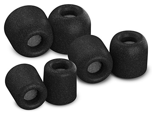 COMPLY Isolation Plus TX-500 Memory Foam Replacement Earbud Tips for KZ ZS10, ZSN, AS10, ZSX, Starfield, FH7, FIIO, MOONDROP and More (Assorted, 3 Pairs)