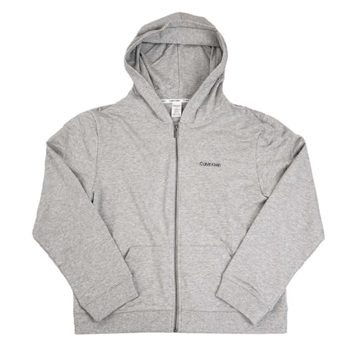 [カルバンクライン]Calvin Klein QS6869E Full Zip Hoodie レディース ジップアップパーカー P7A GREY HEATHER グレー sizeM [並行輸入品]