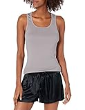 PJ Harlow Women's Charlie Tank Top, Dark Silver, Small