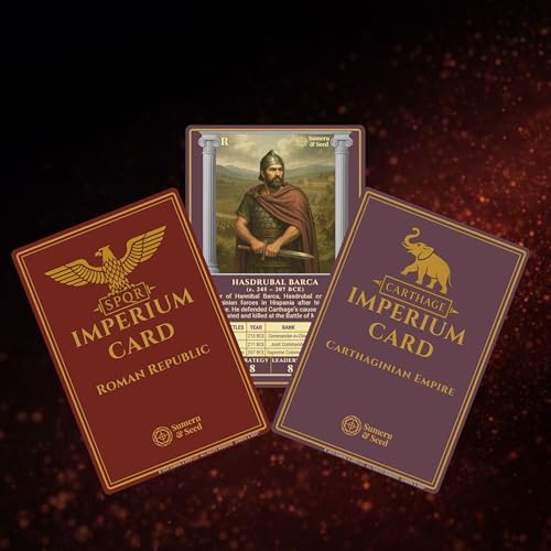 Image of Sumeru & Seed Imperium Cards - Historical Strategy Card System - The Second Punic War Core Set - Rome vs Carthage - Sandbox Tabletop Experience