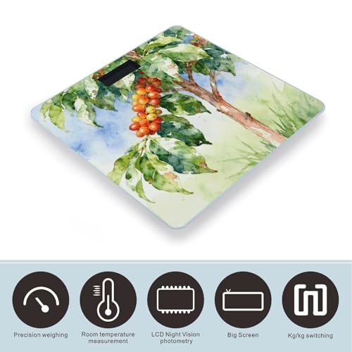 Báscula Digital de Baño Body Weight Coffee Tree LCD miniatura 3