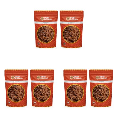 Image of GO DESi Jaggery Powder 1 Kg, Gur, Gud, Pure and Natural, 2 x 500 g (Pack of 3)