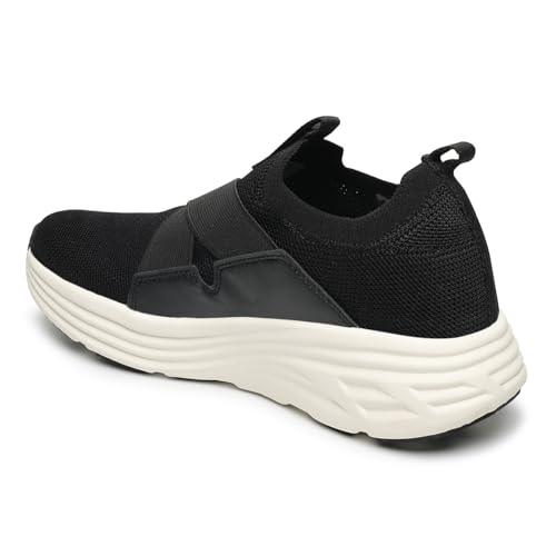 Image of YOHO Women Walking Shoes Rushhour Dynamic | Cushioned, Comfortable, Lightweight & Breathable Knitted Slip-Ons | Every Day Casual Wear Without Lace, Stylish Footwear for Ladies /Girls -900
