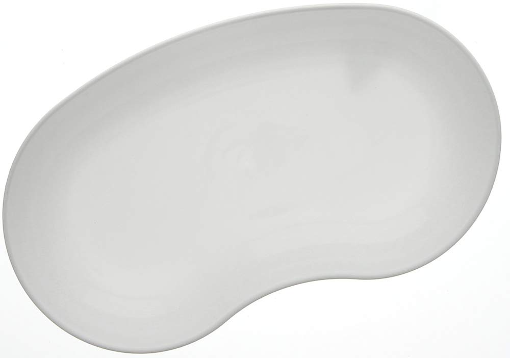 Nierenschale Kosmetex aus Kunststoff, weiß, lebensmittelecht, desinfizierbar, autoklavierbar, 26cm, 1 Liter, 5 Stück