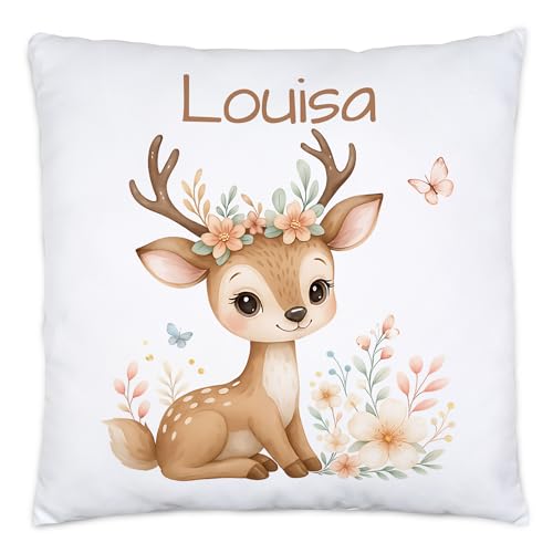 Kiddle-Design Rentier Kissen Kinder Personalisiert mit Name -...