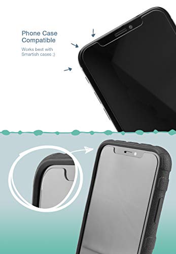 Smartish Screen Protector for iPhone 11 Pro, XS, X - Tuff Sheet - Scratch Resistant Tempered Glass with Alignment Tool - Clear 2-Pack - Thumbnail 7