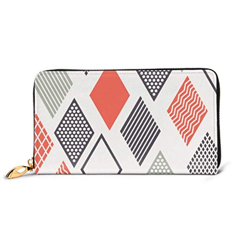 Preisvergleich Produktbild JHGFG Mode Handtasche Reißverschluss Brieftasche Muster Moderne stilvolle Textur Telefon Kupplung Geldbörse Abendkupplung Blockieren Leder Brieftasche Multi Card Organizer