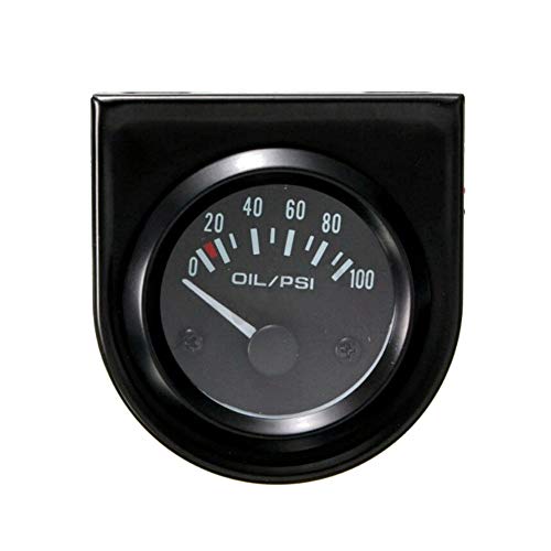 ESUPPORT Universal Car 2" 52mm Pointer Oil Press Pressure Gauge Meter Celsius White LED Light Indicator Display Electrical - Image 5
